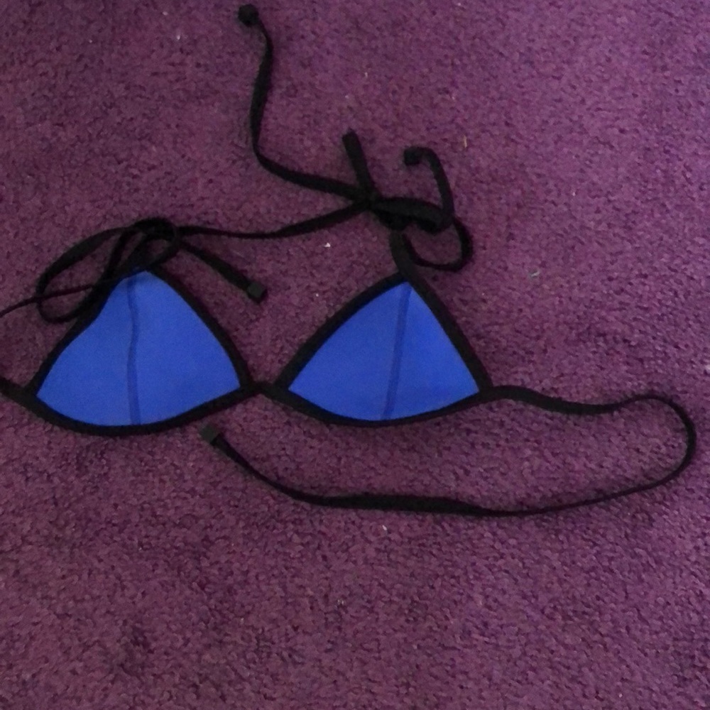 Triangl XS royal blue top only warn once.